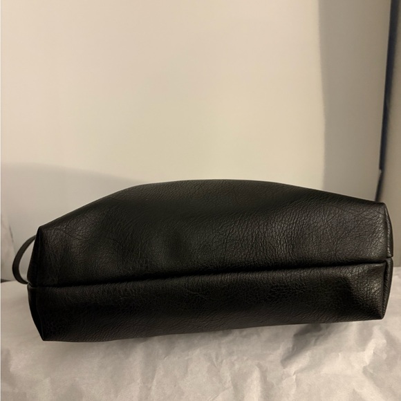 Steve Madden Black Cosmetic Bag with Gold Accents - Picture 3 of 12